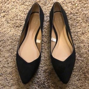 Black Pointed Toe Flats